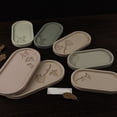 thumbnail image 2 of 7 Piezas Bandeja de Almacenamiento Ovalada Molde de Silicona de Cemento DIY Flor Mariposa Tallado Posavasos Molde de Yeso de Hormigón de Resina, 2 of 6