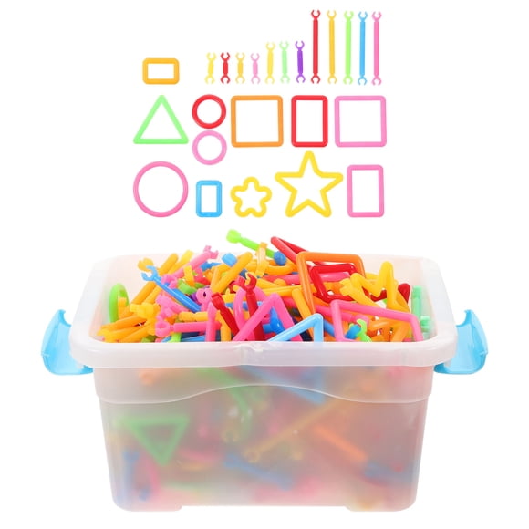OULII 1 Set of Connecting Toys Encourage Creativity for Children with Assorted Color Plastic