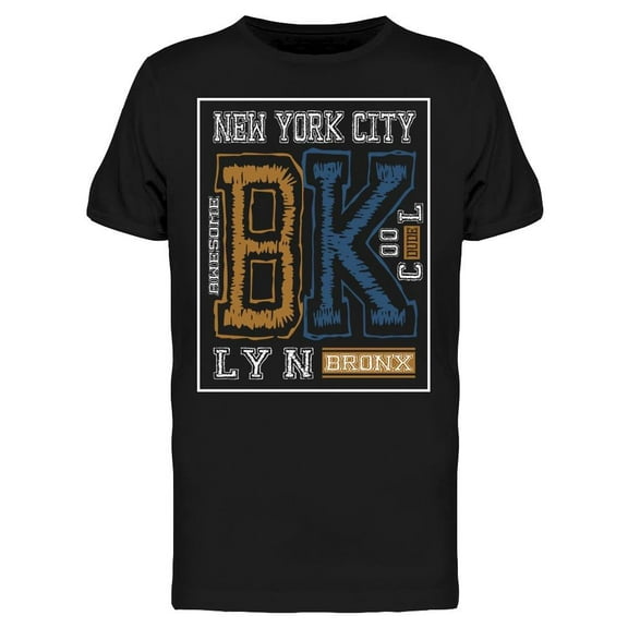 New York City, Bklyn Bronx T-Shirt Men -Image by Shutterstock, Male x-Large