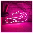 thumbnail image 3 of Letrero De Neón Con Forma Sombrero Vaquero Para Dormitorio, Estilo Del Oeste, Decoración Pared Para El Hogar, Bar, Luz LED, Cumpleaños 40x21cm, 3 of 6