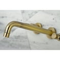 thumbnail image 3 of Kingston Brass KS8023DKL Kaiser Two-Handle 3-Hole Wall Mount Roman Tub Faucet in Antique Brass, 3 of 6