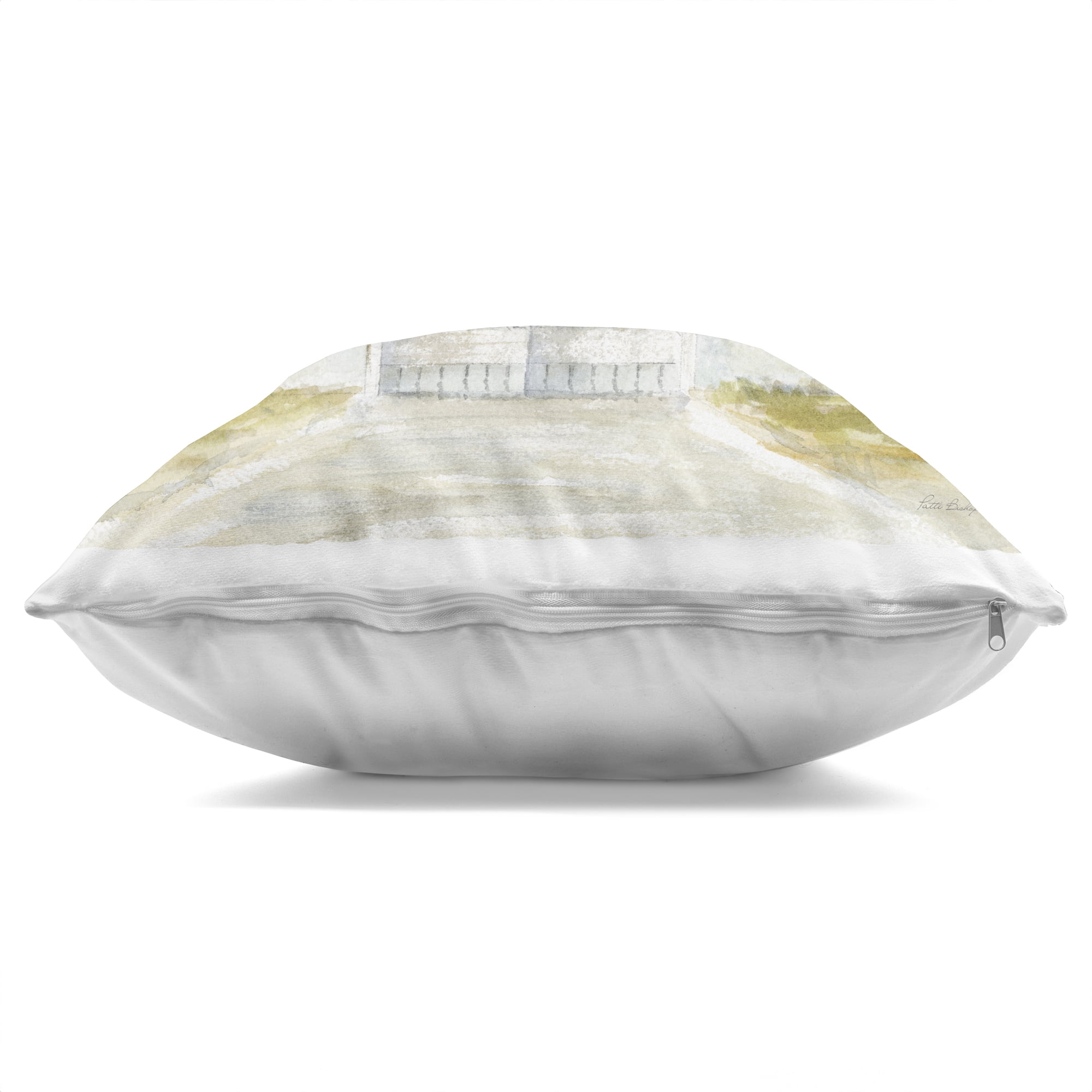 Stupell Industries Blue Gray Barn Decorative Printed Throw Pillow, design by Patti Bishop