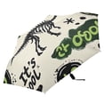 thumbnail image 3 of ALAZA Dinosaur Graffiti UPF 50+ Compact Folding Umbrella for Rain Travel Umbrella Packable, 3 of 8