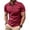 Wine, variant on Hawaiian Shirt for Men Big and Tall,Mens Shirts Quarter Zip Shirts Casual Classic Lightweight Short Sleeve Golf Collared Shirt with Pocket