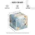 thumbnail image 4 of Balery Animals Travel World Map Porta Pañuelos de Cuero con Estampado – Funda Moderna Cuadrada para Caja de Pañuelos, Dispensador 5x5x5'', 4 of 7