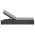 thumbnail image 3 of Pemberly Row  Patio Chaise Lounge in Canvas Gray and Chocolate, 3 of 4