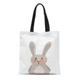 thumbnail image 1 of NUDECOR Sac Fourre-Tout en Toile, Sac à Main Réutilisable pour Bébé, Lapin de Pépinière, Sac d'Épicerie, 1 of 1