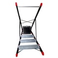 thumbnail image 2 of Escalera Plegable Aluminio 4 Escalones Cuerpo Acero Peldaños negro Estandar, 2 of 5
