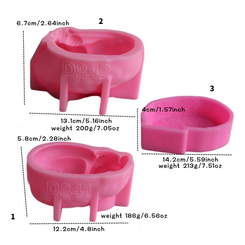 Aurgiarme 3D Animal Epoxy Resin Molds Silicone Texture Suitable for Creating Unique Pet Memorials Featuring Sleeping Cats and Dogs