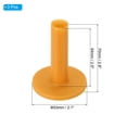 thumbnail image 2 of Uxcell 2.8 Inch Rubber Golf Tee, 3 Pack Tall Training Driving Range Tee Stable Ball Holder, Yellow, 2 of 5