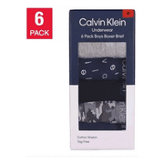 Calvin Klein Boys 6-Pack Cotton Strech Boxer Briefs, Multi, Large