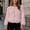 Pink, variant on Women's Faux Fur Short Jacket Long Sleeve with Button Faux Fur Panel Afternoon Tea Friend Meetup Wear Beige XL