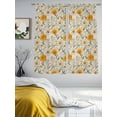thumbnail image 3 of Spring Yellow Flowers Sheer Curtains 2 Panels Set Vintage White Daisy Farm Plant Watercolor Sheer Window Curtains Light Filtering Rod Pocket Voile Drapes for Bedroom Living Room 52"X72", 3 of 9