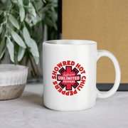 White Mug Vogue Red Hot Chili Peppers