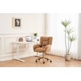 thumbnail image 3 of Luxurious Velvet Office Chair with Gold Metal Base, 360-Degree Swivel, Adjustable Height & Armrests – Modern Desk Chair for Home Office & Living Room Comfort, 3 of 7