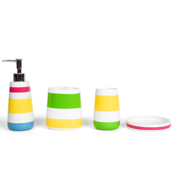 Hermosa Collection Ensemble de Quatre Accessoires de Salle de Bain pour Enfants