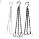 thumbnail image 3 of Cadena negra de doble ocho de 1,2 líneas, cadena negra para colgar macetas, cadena negra de hierro para colgar macetas, cadena para colgar macetas, gancho para cestas de flores, 3 of 4