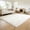 White, variant on LUOVEN Soft Fluffy Shag Area Rug, 9*12 Indoor Plush Carpet for Living Room Bedroom Home Decor, White