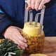 thumbnail image 5 of Descorazonador de piña de acero inoxidable, pelador de piña, cortador de piña, herramienta de fruta, herramienta de cocina fácil, plateado, 1 Uds. ShuxiuWang 9024715156259, 5 of 5