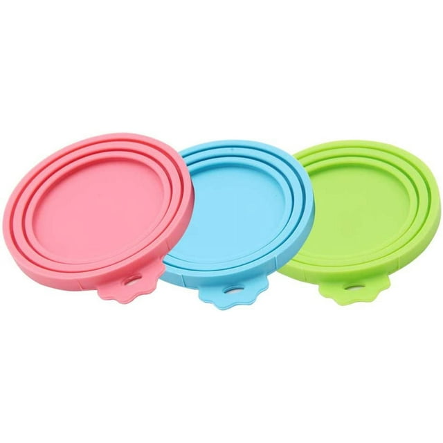 Juego de 3 tapas universales SSuperp Silicona para latas aptas para alimentos