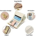 thumbnail image 6 of GAEKEAO Small Wallet for Women Slim Bifold Leather Credit Card Holder Purse Zipper Pocket Coin Wallets with ID Window, 6 of 12