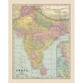 thumbnail image 3 of Cram 15x18 Black Modern Framed Museum Art Print Titled - India - Cram 1892, 3 of 5