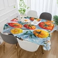 thumbnail image 2 of Yayeee Tablecloths 54" x 54" Rectangle Wrinkle Resistant Party Table Cover, Watercolor Tomatoes, 2 of 8