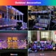 thumbnail image 4 of Guirnalda de luces solares JMEXSUSS, paquete de 2 unidades, 33 pies, 100 LED, impermeables, 4 of 8
