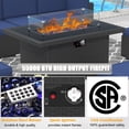 thumbnail image 3 of Sunny Hill 8 Steel All Weather Outdoor Conversation Sets with Sofas and Table, Navy Blue, 3 of 7