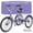 Purple, variant on Lilypelle Adult Tricycles 7 Speed 26 inch Three Wheel Bike Cruiser Trike with Low-Step Through Frame/Large Basket for Men, Women, Seniors,Cyan