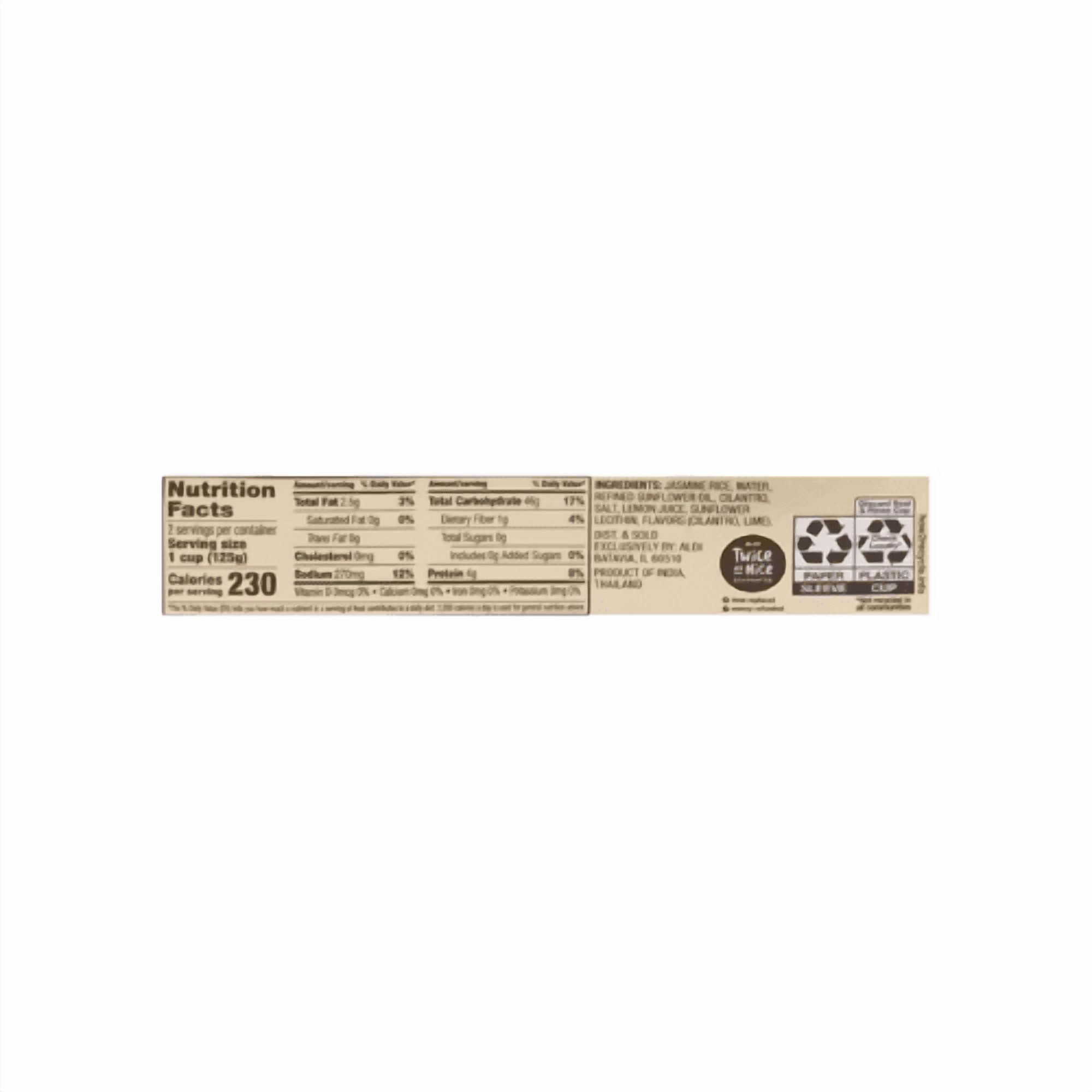 Earthly Grains Instant Cilantro Lime Rice Cups, 2 count 8.8 oz ,3 Pack