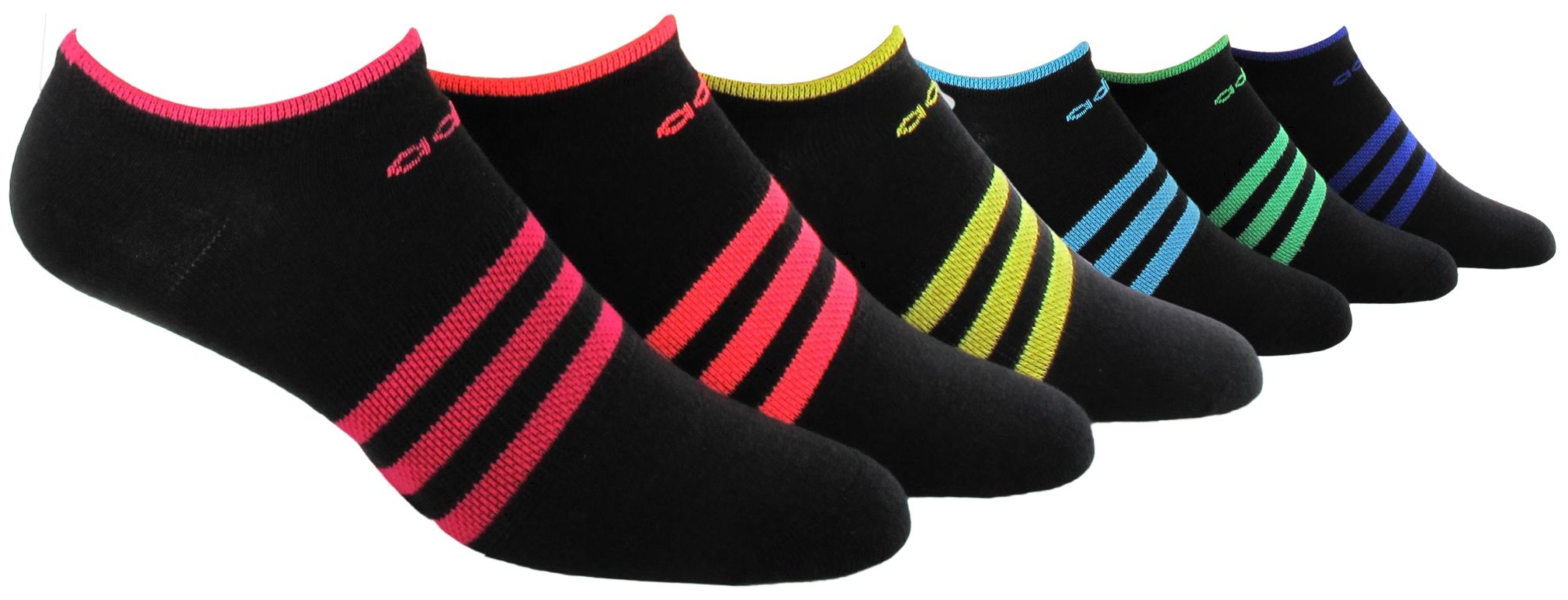 adidas Women's Superlite II No Show Athletic Socks 6 Pack