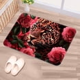 thumbnail image 5 of Leopard Soft Polyester Non-Slip Machine Washable Floor Carpet Door Mat Office Rugs, 5 of 6