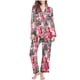 thumbnail image 1 of Puntoco Conjuntos de pijama cómodos para mujer Conjunto de pijama informal de manga larga con solapa y estampado navideño a la moda para mujer Conjunto de pijama informal con pantalón y parte supe, 1 of 5