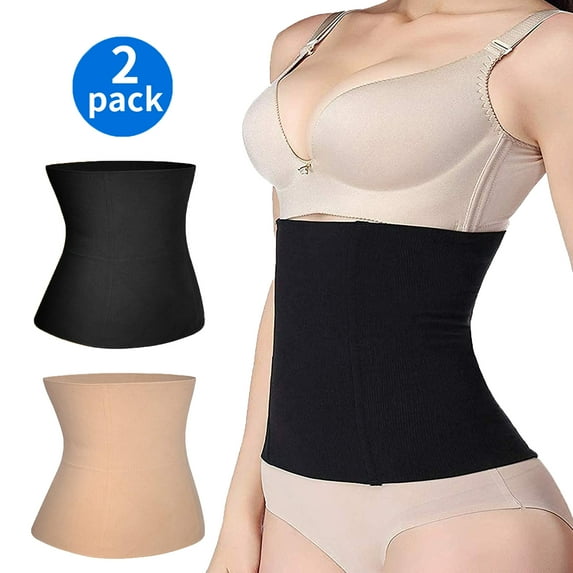 QRIC 2 in 1 Postpartum Recovery Belt,Body Wraps Works for Tighten Loose Skin (2 Pack)