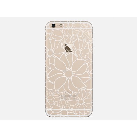 Tribal Lotus Flower India Henna Tattoo Style Phone Case for the Apple Iphone 7 Plus - Foral Pattern (Best Way To Apply Henna)