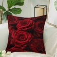 thumbnail image 2 of MKHERT Beautiful Red Roses With Drops Of Water Pillow Covers Pillowcase Throw Pillows 18x18 inch, 2 of 2
