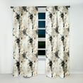 thumbnail image 2 of Designart "Geometric Fern Beauty" Floral Curtain Panels, 2 of 6
