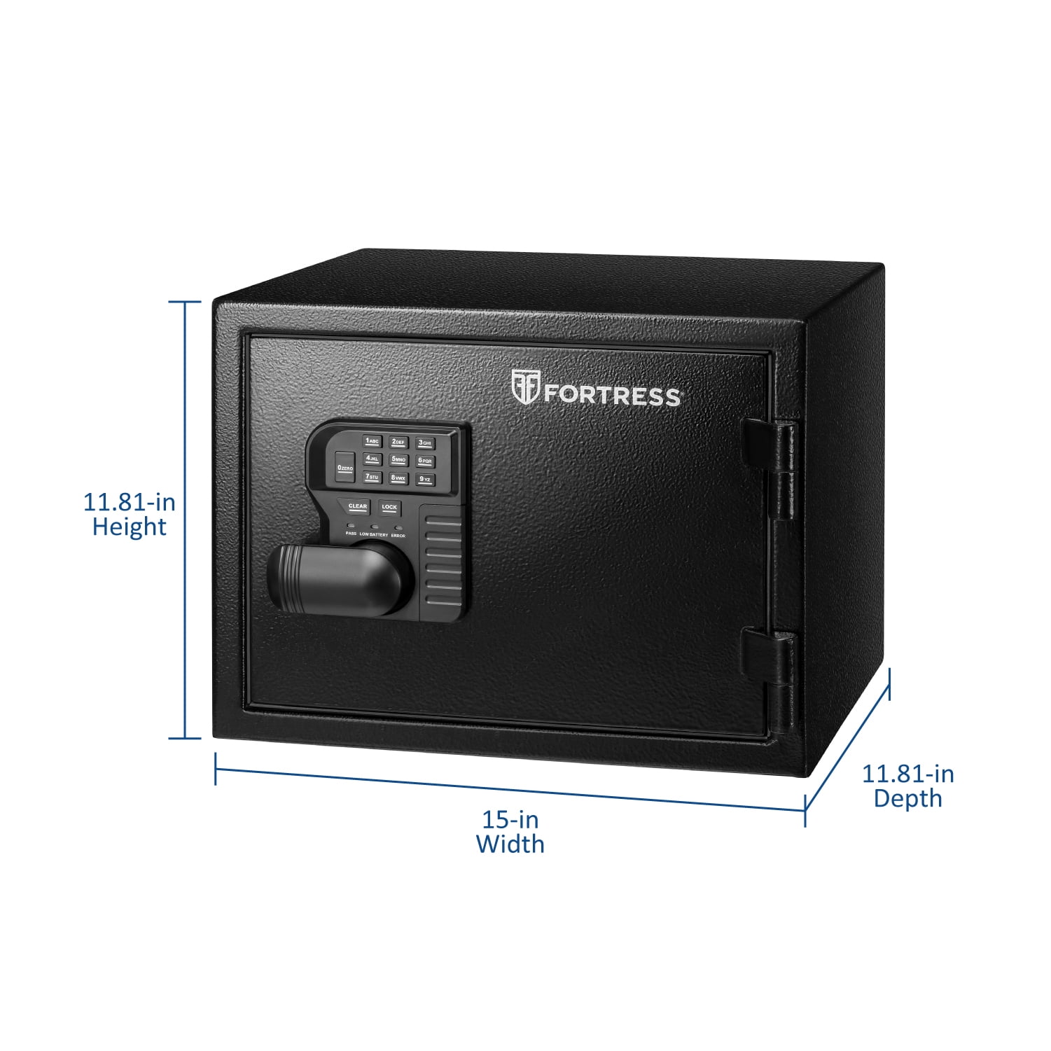 Fortress Small Personal Fire and Waterproof Safe Model 44EF10W Electronic Lock, 1 Shelf, New, 1 Each
