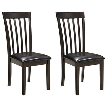 Signature Design by Ashley Hammis Rake Back Dining Room Chair, Set of 2, Dark Brown