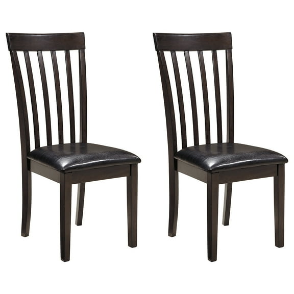 Signature Design by Ashley Contemporary Upholstered Dining Side Chair, Dark Brown Finish