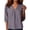 X1_Grey, variant on Women's Fashion Print Blouse V Neck 3/4 Sleeve Elegant Casual Loose Fit Summer Basic Tops By Yigetop Grey L