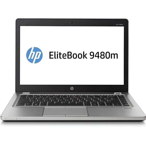 HP Folio EliteBook 9480M 14" Laptop, Windows 10 Pro, Intel Core i5-4310U Processor, 8GB RAM, 500GB Hard Drive