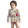 thumbnail image 2 of Xecao Ice Cream Print Baby unisex-baby Cotton Long-sleeve Bodysuits-2 Years, 2 of 6