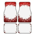 thumbnail image 1 of Lsque Winter Christmas Snowflake Print 4-Piece Floor Mats, Heavy-Duty Rubber Liners, Anti-Slip Design, All-Season Automotive Protection, Vehicles, Cars, Trucks, and SUVs, 1 of 7