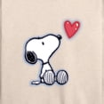 thumbnail image 3 of Peanuts - Snoopy Heart - Women's French Terry Long Sleeve Pullover, 3 of 6