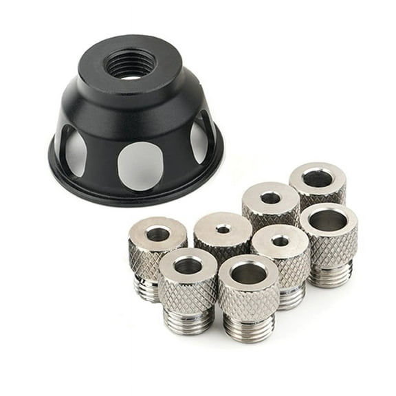 Replaceable Vertical Drill Guide Doweling Jig Kit 3-10mm Drill Positioning Pocket Hole Jig Hole Puncher