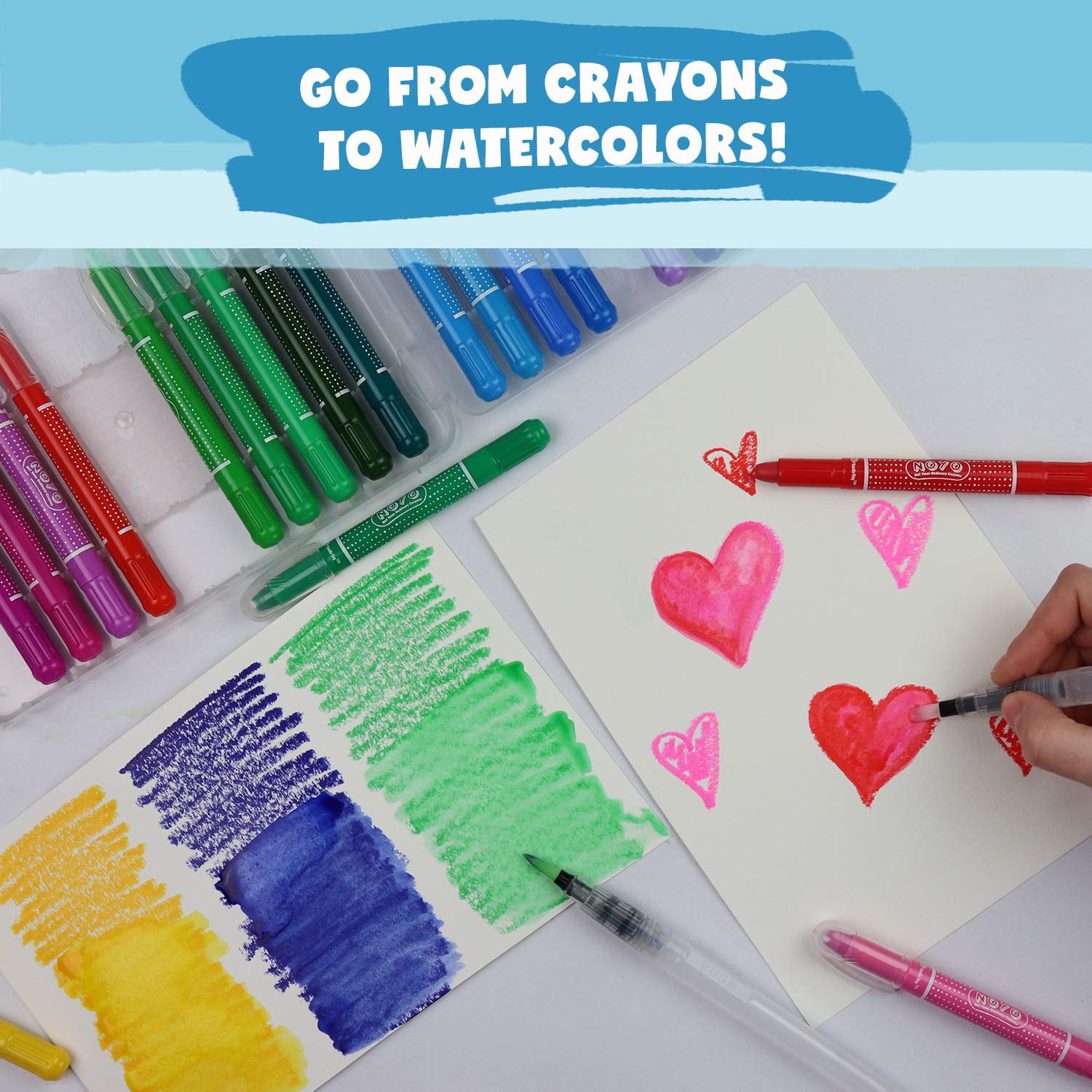 36 Pastel Jumbo for Crayon Watercolor Art Supplies Suitable Kids/Toddlers/Preschooler/Adults Bolder MIYA Himi Twistable Gel Crayons 12/24/36 Colors; Washable Pastel 