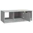 thumbnail image 3 of vidaXL Coffee Table Concrete Grey 102x50x36 cm Engineered Wood, 3 of 5