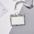 thumbnail image 6 of Kdxio Heart Leopard Card Badge Holder Work Badge Sleeve for Office, School, Factory, ID Credit Cards, Driver Licenses and Passes, 6 of 7